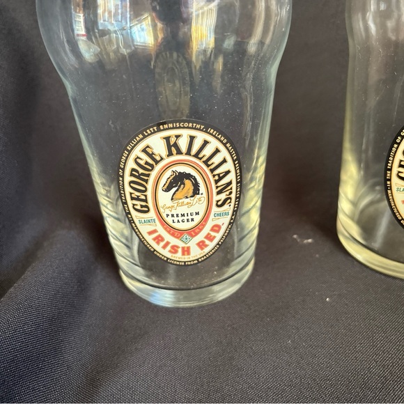2 George Killian's Irish Red Premium Lager Pint Beer Glasses Special Edition! - Picture 2 of 7
